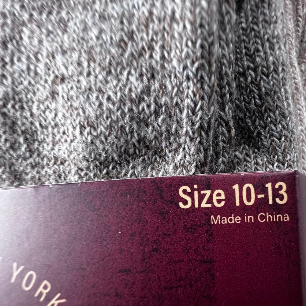 New Red Hook Supply Co Crew Socks Mens 10-13 Oatmeal New 3 Pair 1/2 Cushion - Picture 3 of 4